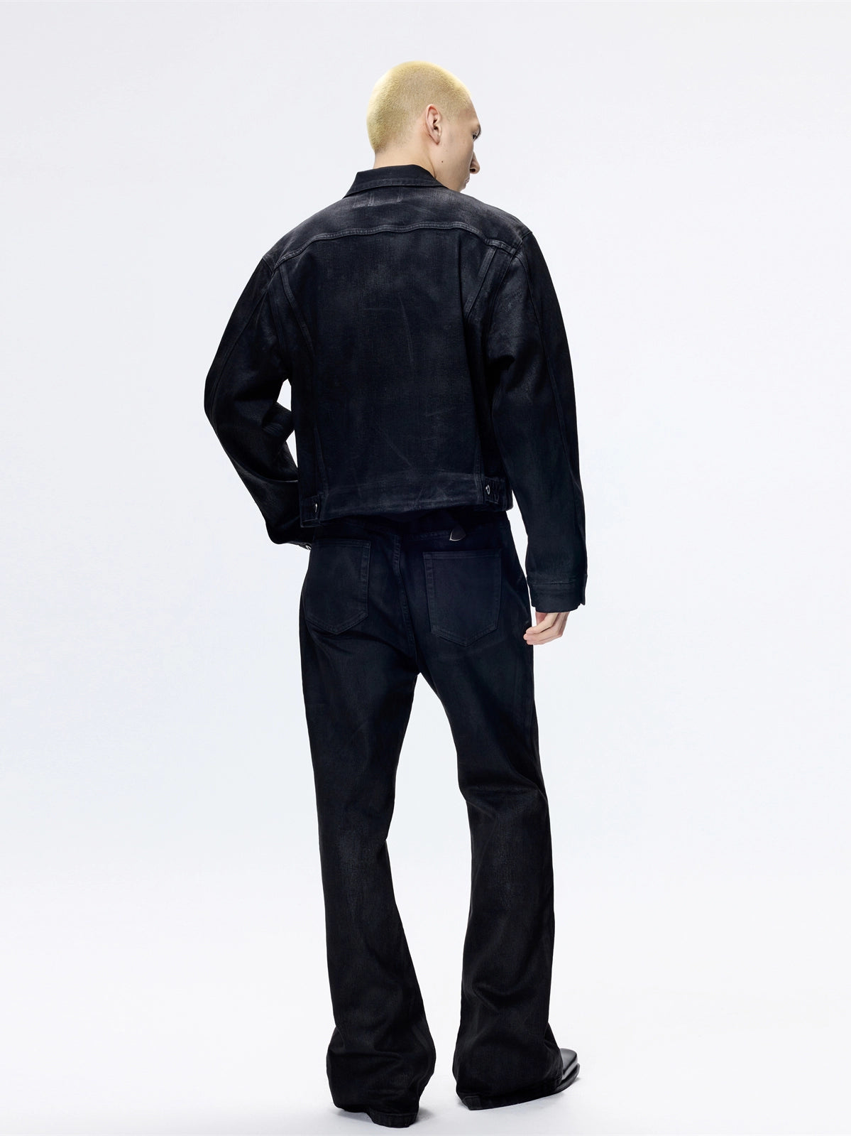 FRKM SCD Pure Hand Brushed Wax High Ounce Fabric Denim Jacket - ION.