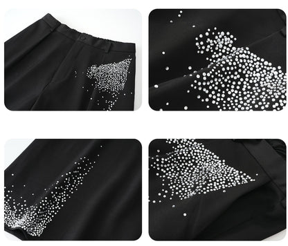 JIECHI  straight-leg loose diamond suit pants - ARNOLD.