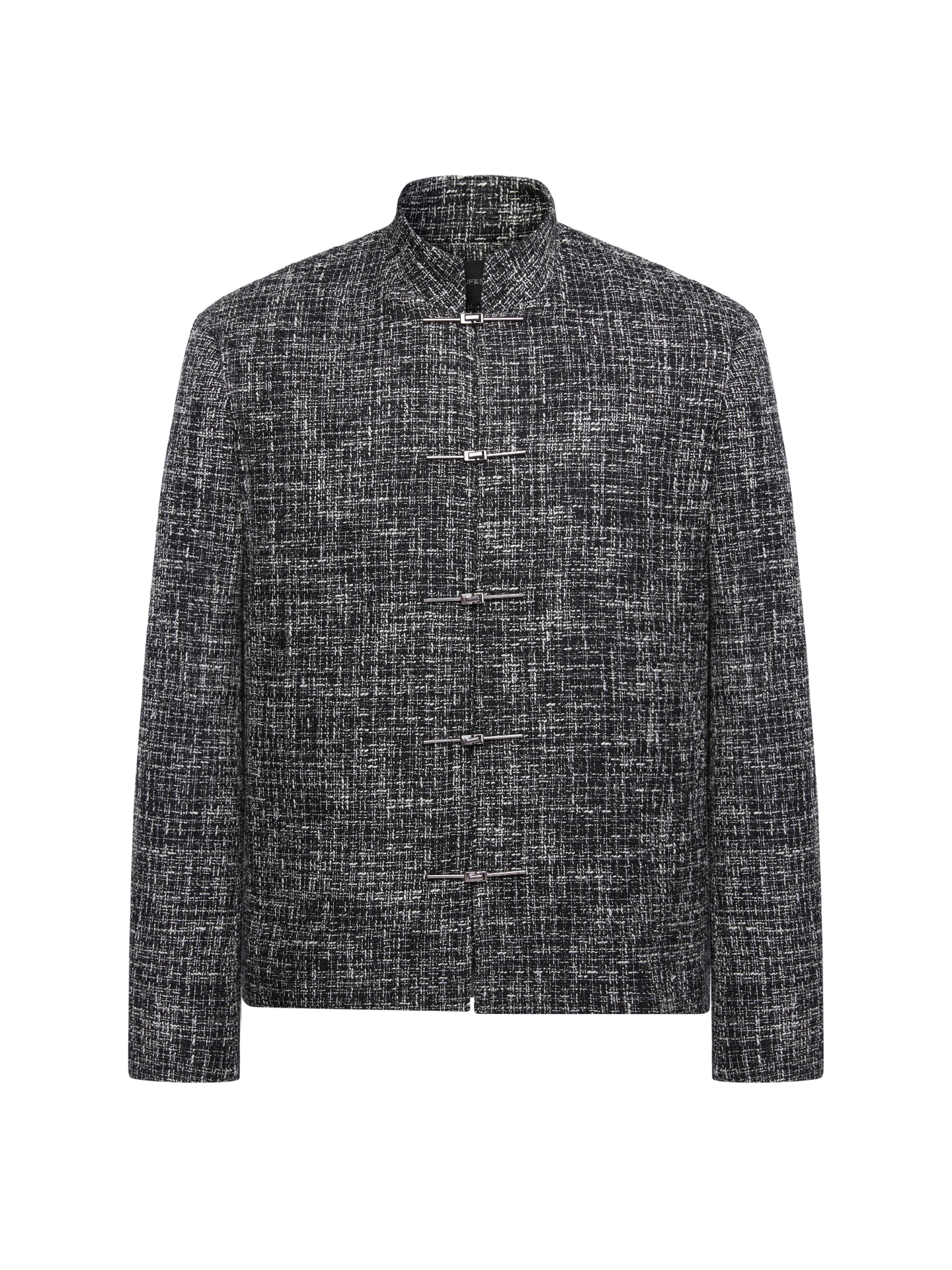 OWNLIFE  stand-up collar metal buckle coat - MIKE.