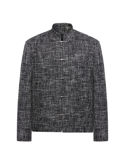 OWNLIFE  stand-up collar metal buckle coat - MIKE.