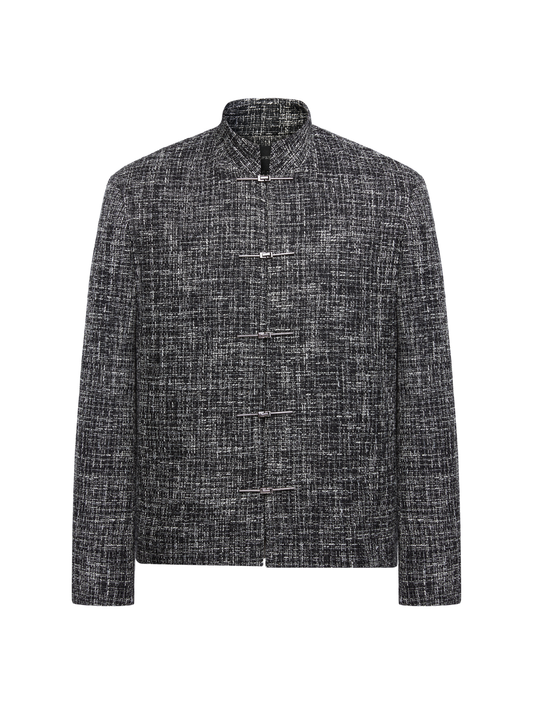 OWNLIFE  stand-up collar metal buckle coat - MIKE.