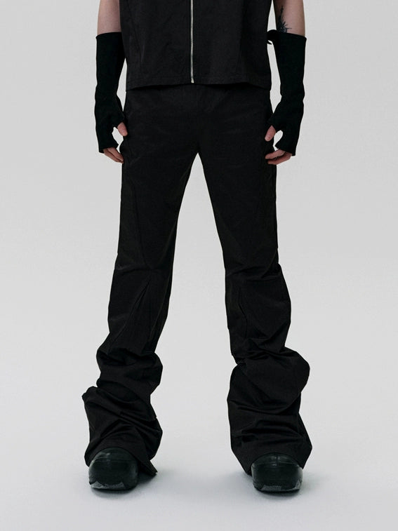 FRKM SCD x 2er0 Collaboration Bootcut Pleated Loose Casual Pants - KARINA.