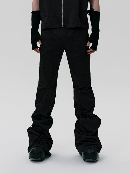 FRKM SCD x 2er0 Collaboration Bootcut Pleated Loose Casual Pants - KARINA.