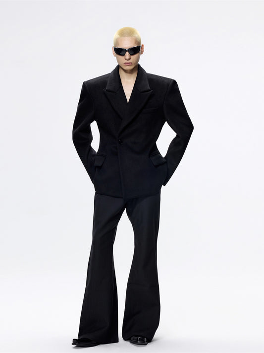 FRKM SCD Waist-cinched shoulder pads and heavy woolen suit -ORLANDO.