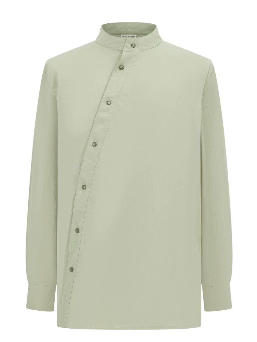 OWNLIFE stand-up collar shirt and shorts set - DECLAN.