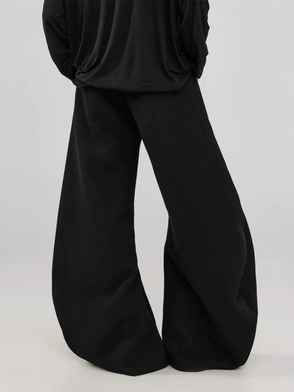 FRKM SCD Press-creased pleated scimitar Wide-leg extra-loose pants - DARREN.