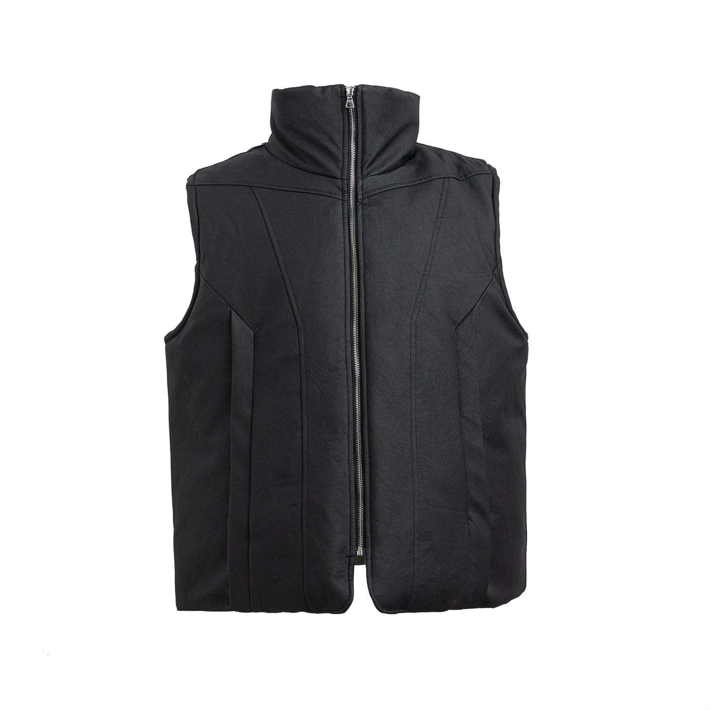 FRKM SCD 24 F W waxed cotton sleeveless shoulder vest jacket - RIB.