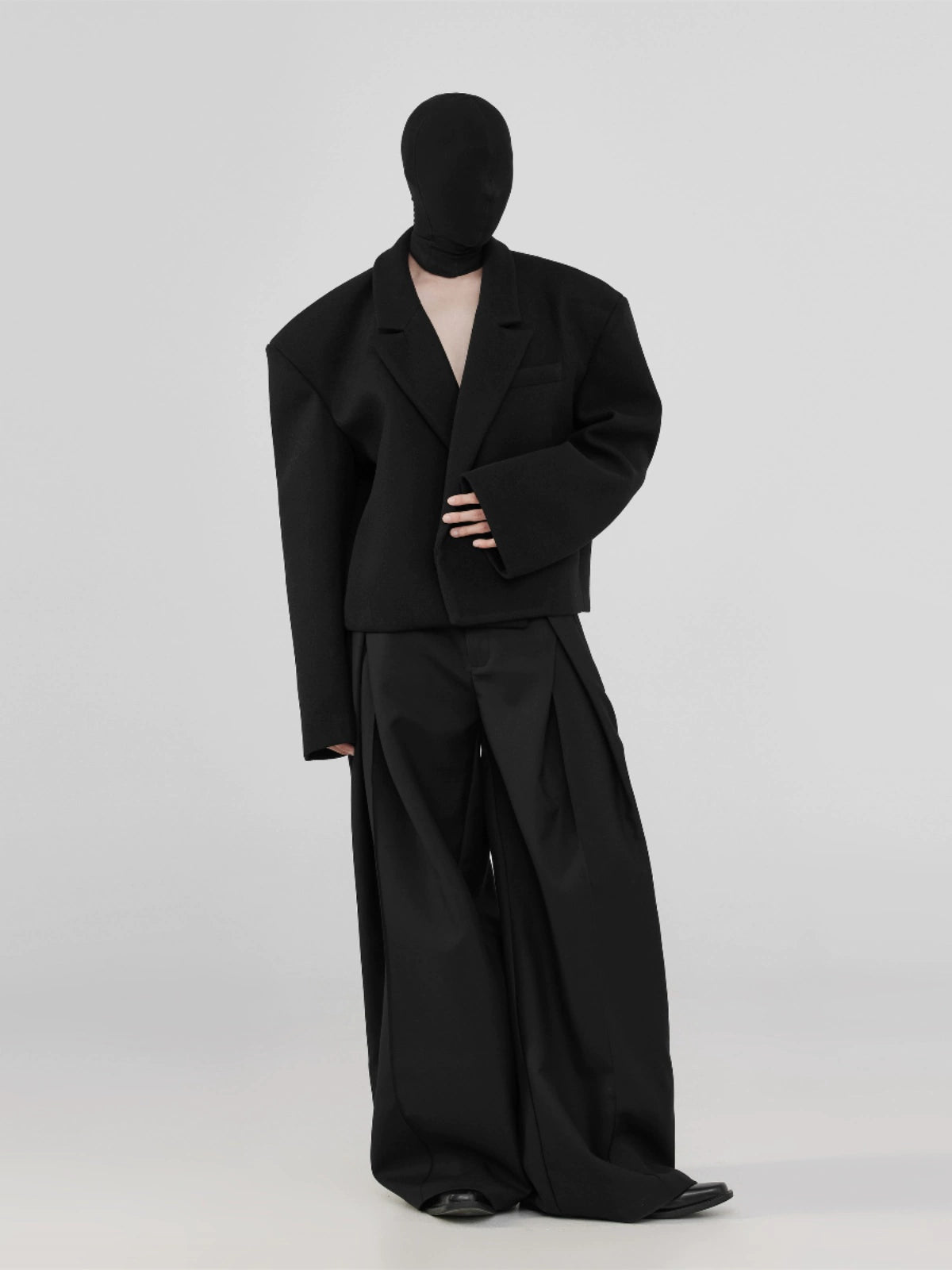 FRKM SCD Three-Dimensional Pleated Wide-Leg Loose Fit Pants - FARIN.