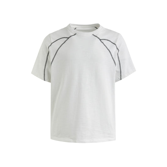 FRKM SCD Line Design/Curved Line Black Short Sleeve Unisex T-Shirt - FERB.