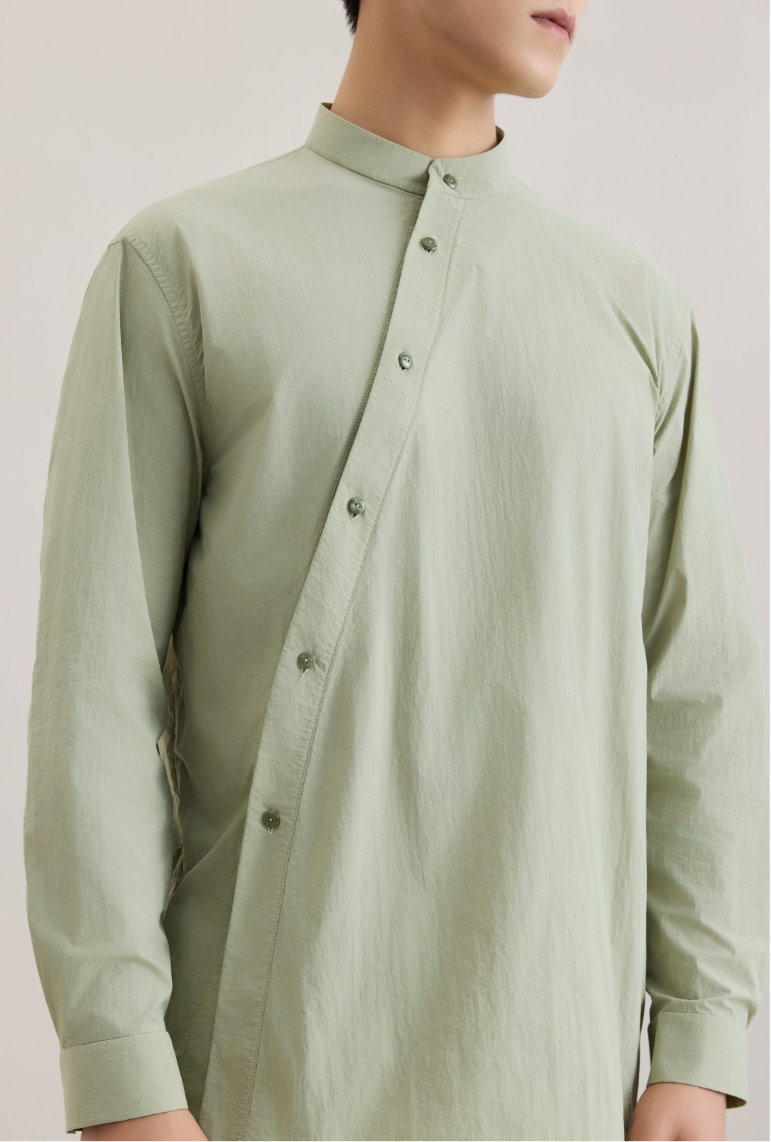 OWNLIFE stand-up collar shirt and shorts set - DECLAN.