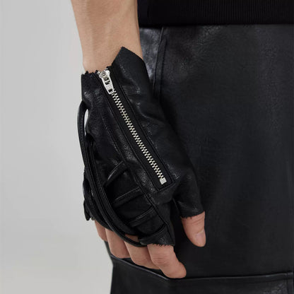 FRKM SCD 24AW Mechanic Strap Tactical Leather Gloves - KENDRA.