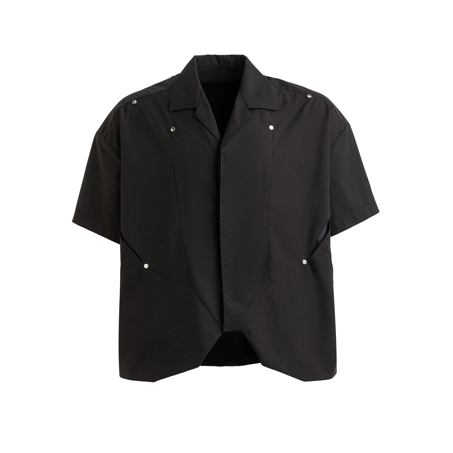 FRKM SCD  quilted panel cut/deconstructed Short sleeve shirt - CHARITY.