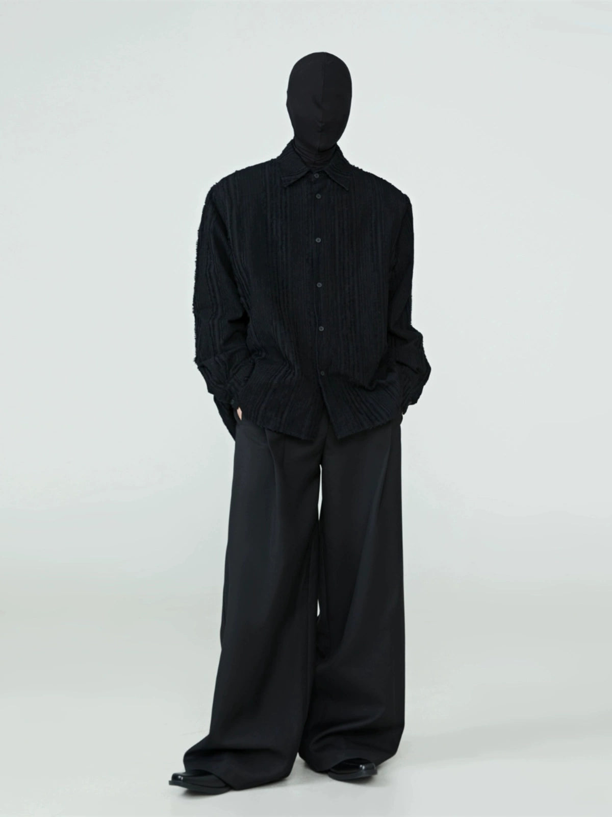 FRKM SCD Raw Edges Stitched Loose Long Sleeve Top - INA.