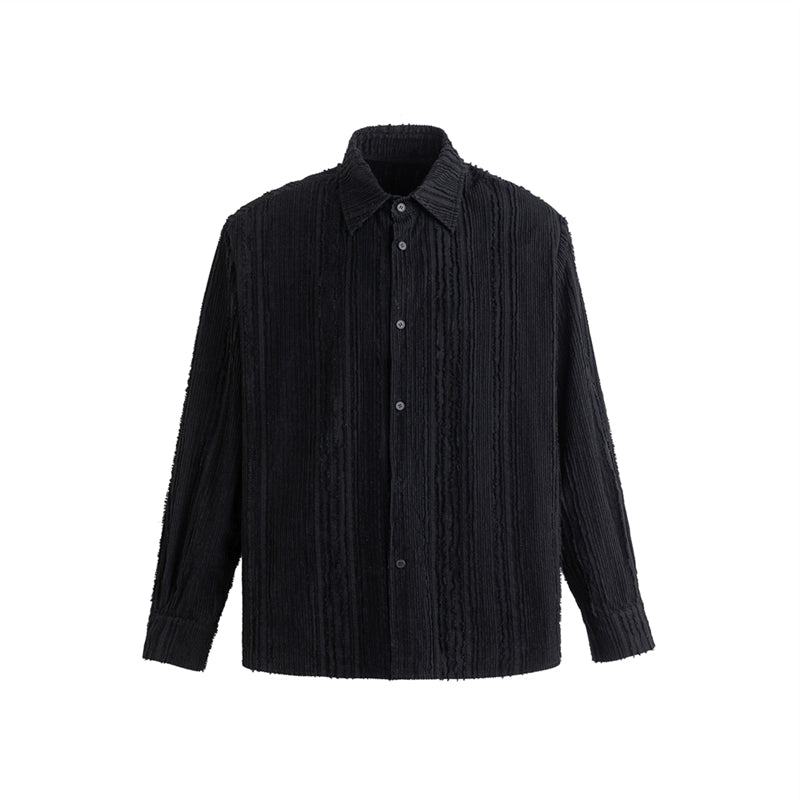 FRKM SCD Raw Edges Stitched Loose Long Sleeve Top - INA.