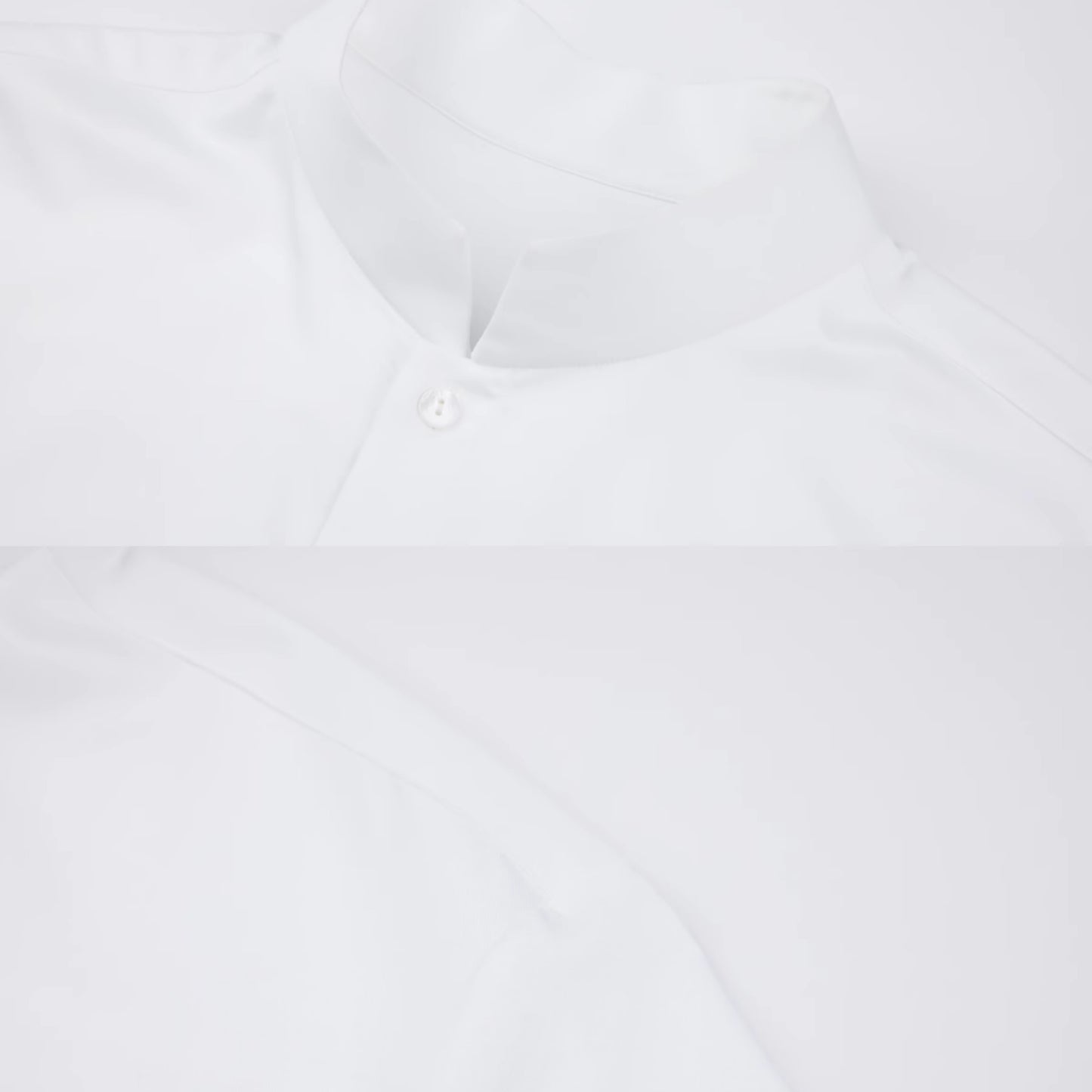 OWNLIFE Stand-up Collar Bamboo Fiber Shell Buckle Shirt - AURA.