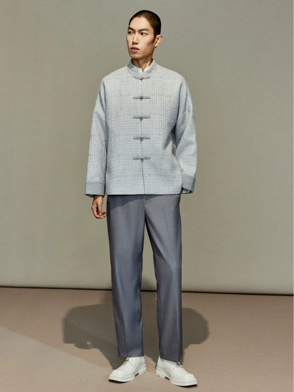 OWNLIFE Tang tweed buckle high end coat  - KENDY.