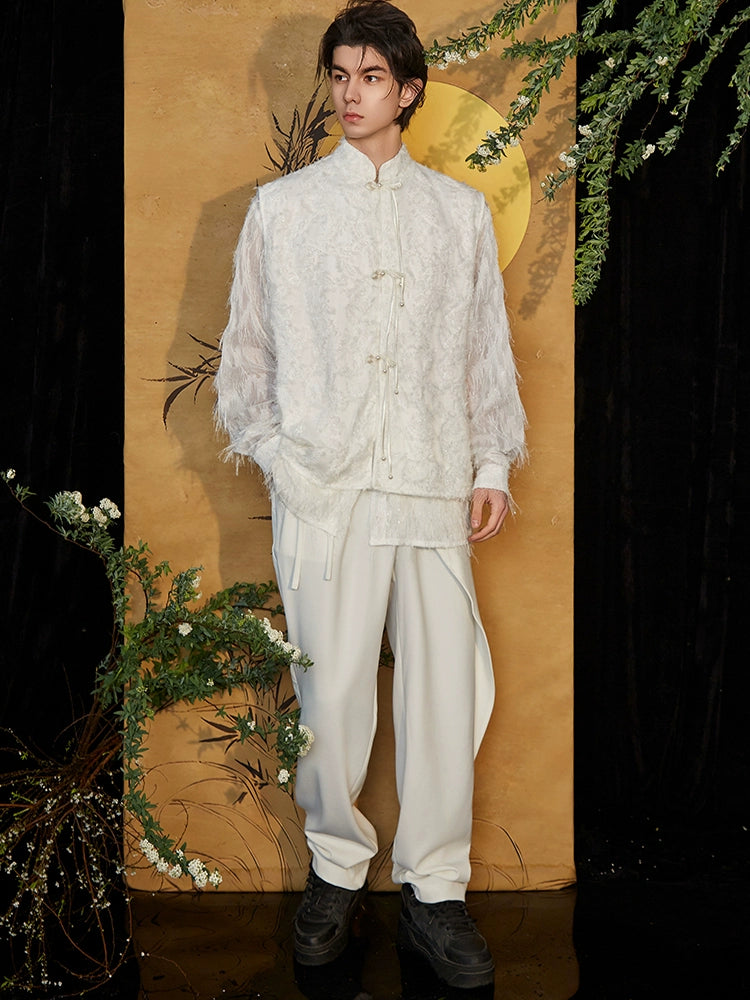 JIECHI  loose casual wide-leg trousers - TYLER.