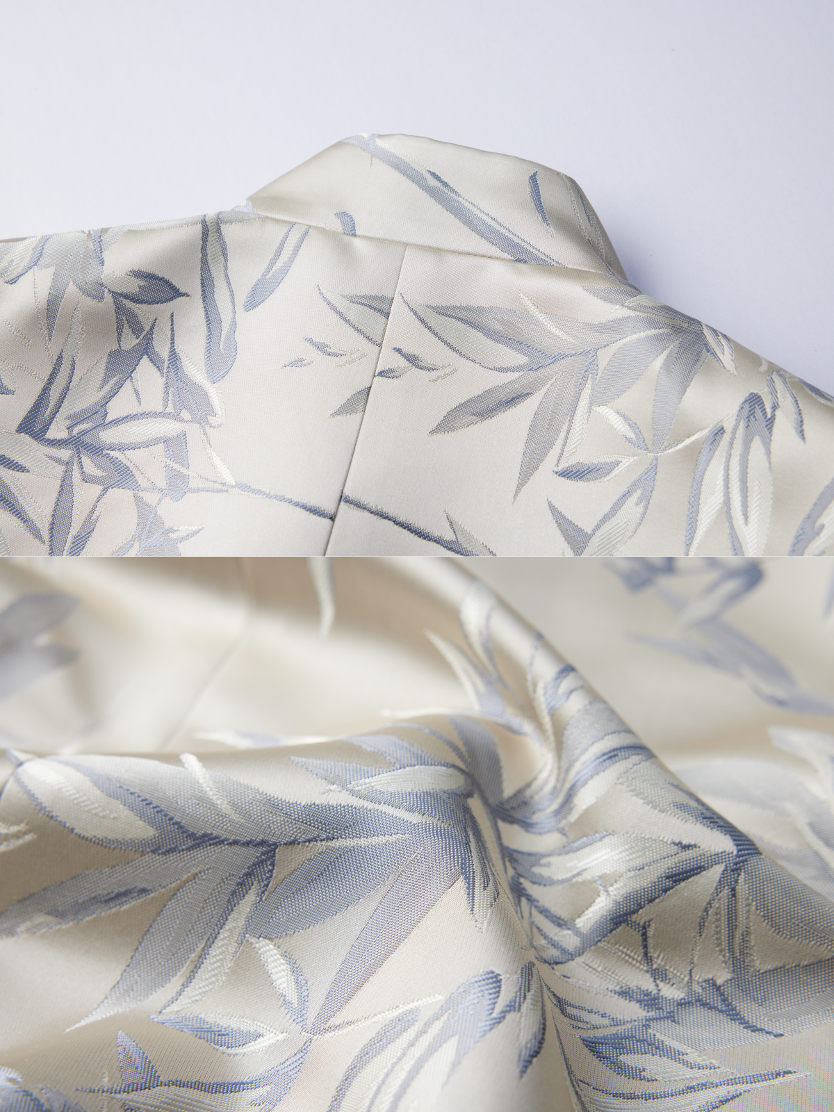 OWNLIFE Stand Collar Brocade Jacquard Suit - TRAIN.