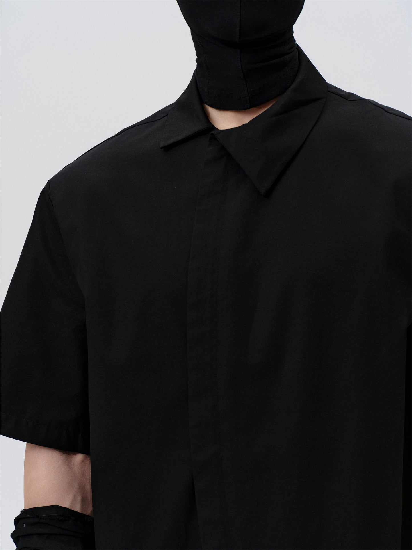 FRKM SCD Slanted Collar Detachable Shoulder Padded Top - OPHELIA.
