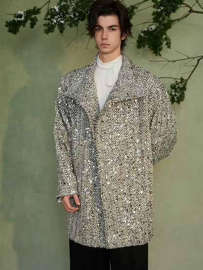 JIECHI  loose casual shawl woolen coat - KHALI.