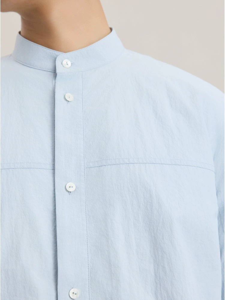OWNLIFE short-sleeved shirt sky blue versatile - RICHARD.