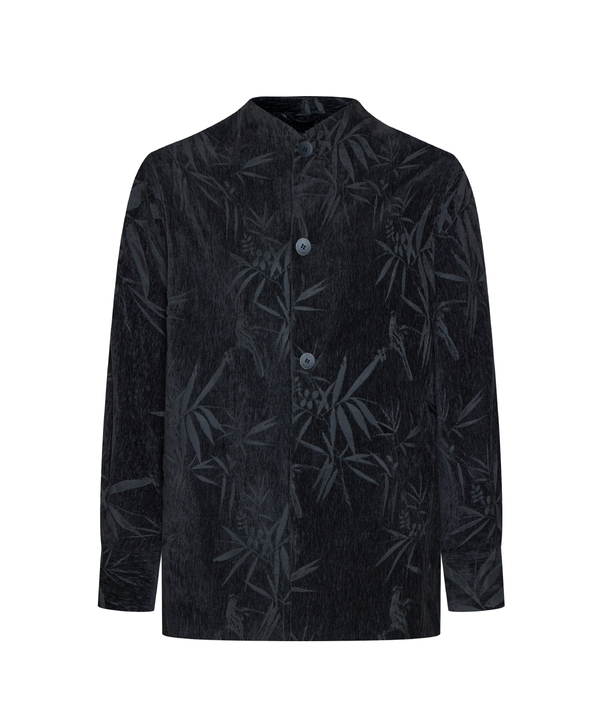OWNLIFE bamboo sparrow chenille velvet jacquard jacket - JOSIE.