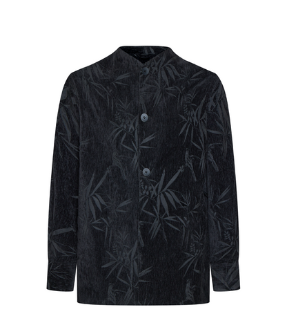 OWNLIFE bamboo sparrow chenille velvet jacquard jacket - JOSIE.
