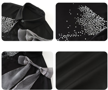 JIECHI  long-sleeved men's appliqué shirt -BRAHAM.