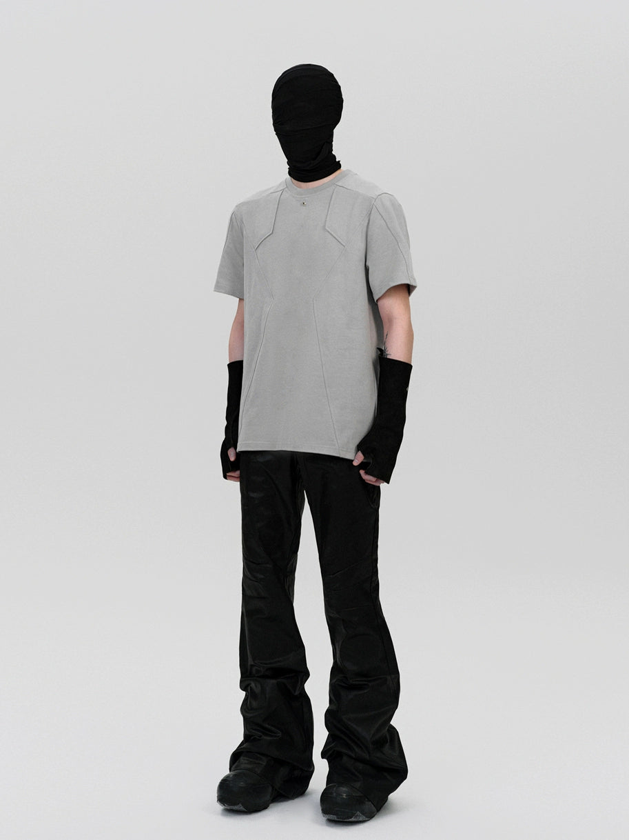 FRKM SCD simple design deconstructed short sleeve t-shirt - FEINT.
