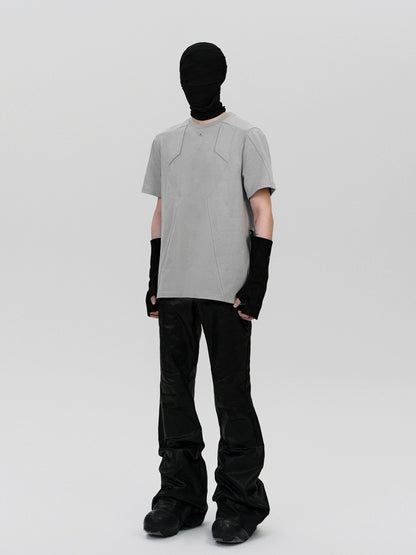 FRKM SCD simple design deconstructed short sleeve t-shirt - FEINT.