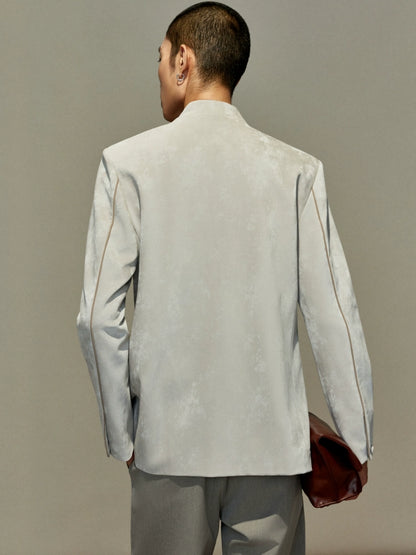 OWNLIFE stand-up collar leather jacket - CHRIS.