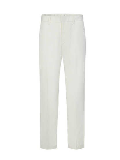 OWNLIFE white straight-leg stretchy pants - CHRIS.