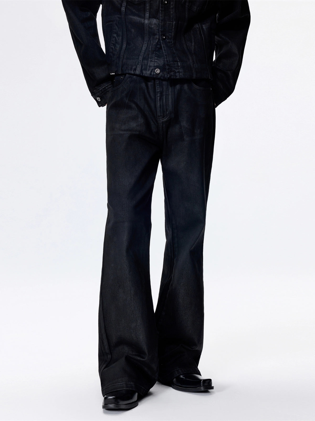 FRKM SCD Jeans Hand-brushed Wax Straight Bootcut Casual Pants - JOCELYN.