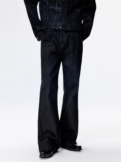 FRKM SCD Jeans Hand-brushed Wax Straight Bootcut Casual Pants - JOCELYN.