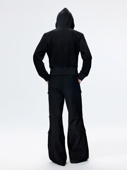 FRKM SCD Slim Hooded Unisex Black Simple Versatile Jacket - CASSIDY.