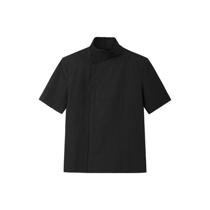 FRKM SCD Three-Dimensional Large Lapel Detachable 3D Cropped Shirt - UNA.
