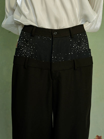 JIECHI straight-leg loose suit pants - SATIRE.