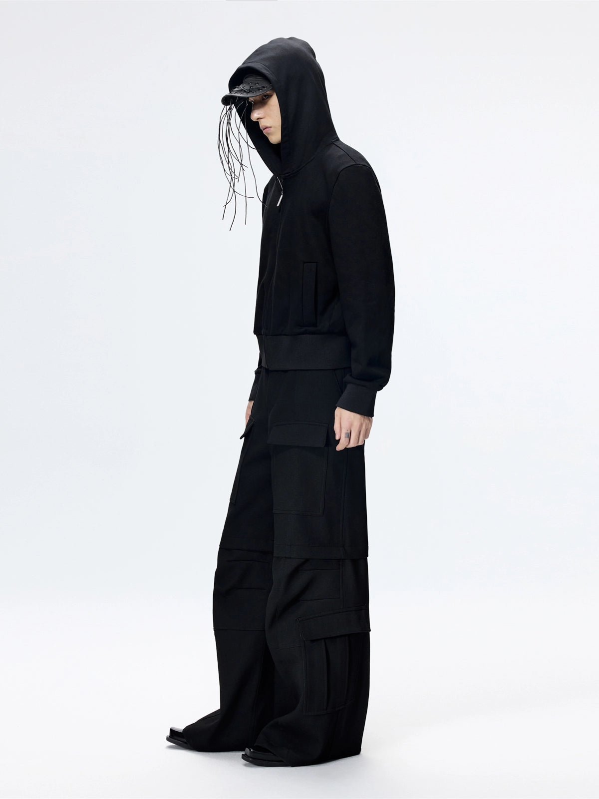 FRKM SCD Slim Hooded Unisex Black Simple Versatile Jacket - CASSIDY.