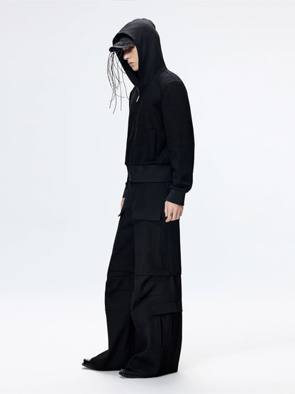 FRKM SCD Slim Hooded Unisex Black Simple Versatile Jacket - CASSIDY.