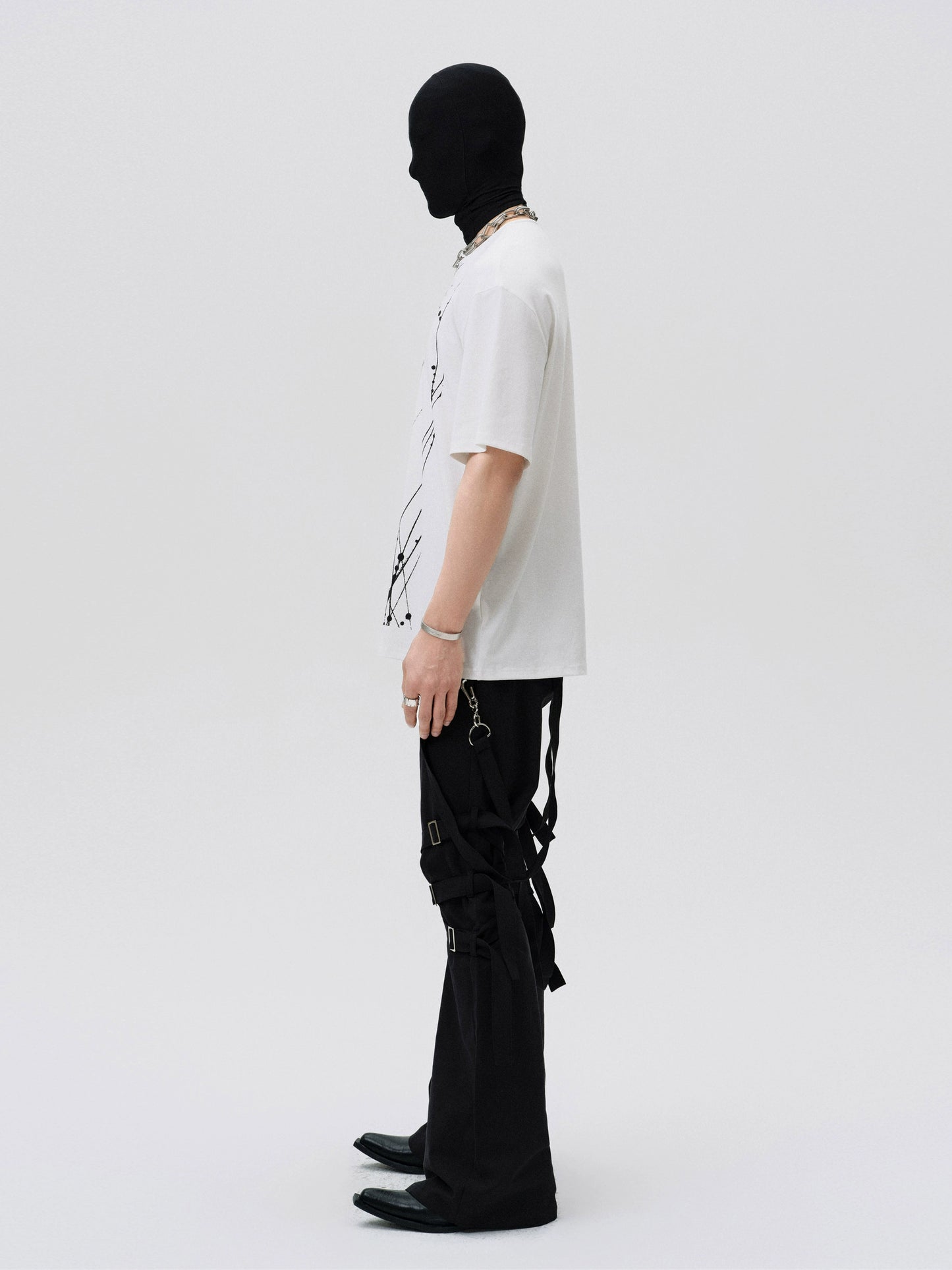 FRKM SCD splashed ink breathable loose crew neck short sleeve T-shirt - TITAN.