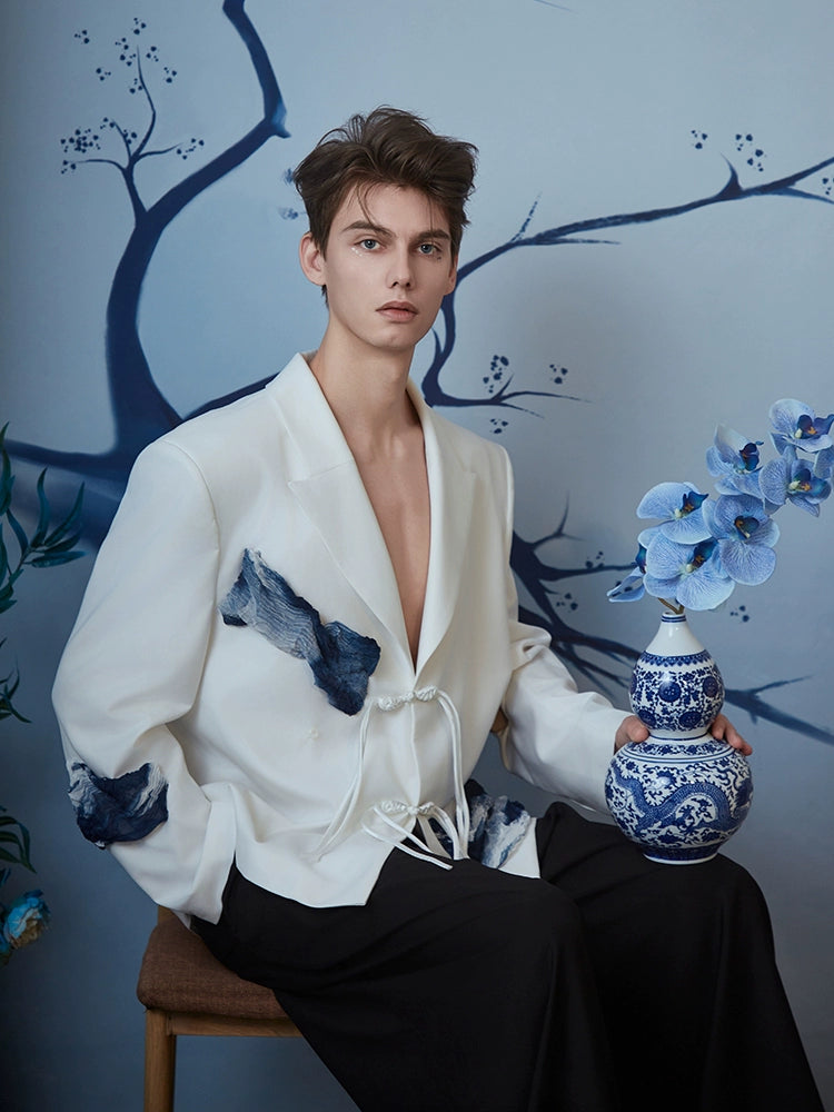 JIECHI loose buckle blazer high-end suit - UMBRA.