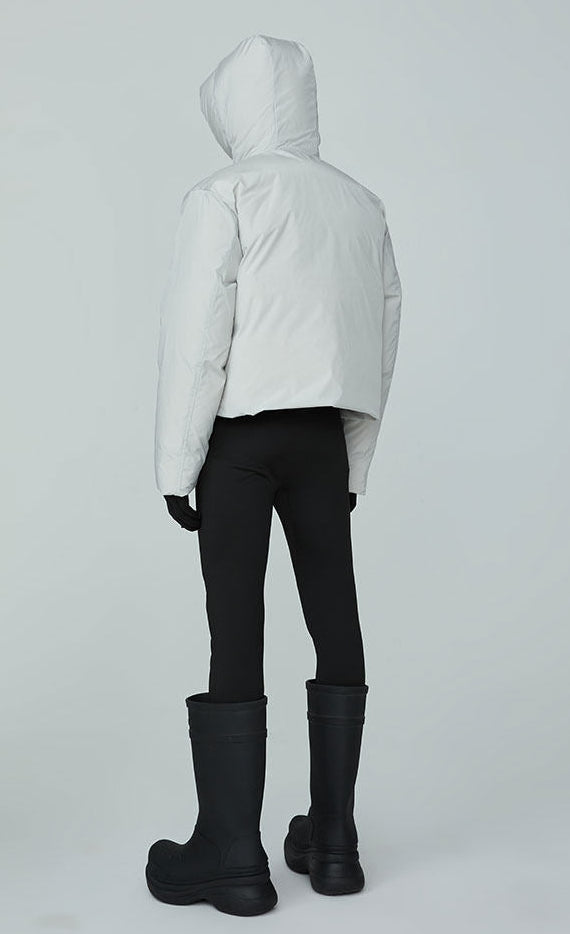 FRKM SCD FW Unisex Short Hooded Solid Color Super Thick All-Match Down Jacket - OLAF.