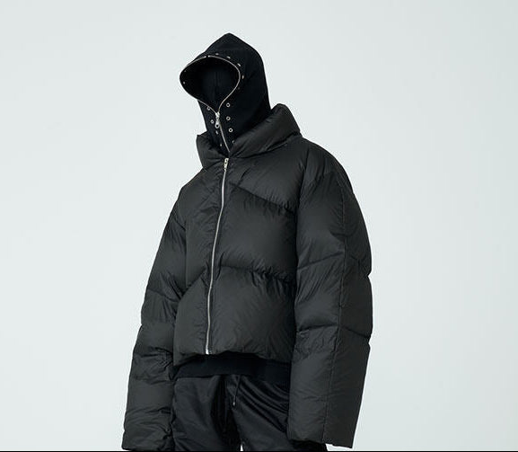FRKM SCD FW 90 White Duck Down Heavy Loose Thick Unisex Jacket - JANIS.