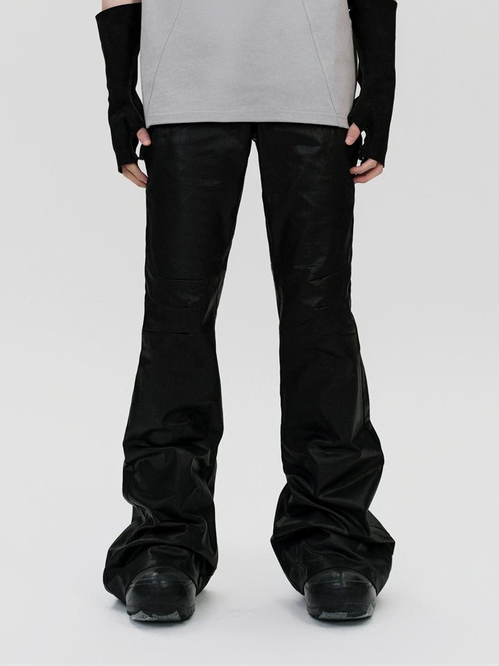 FRKM SCD Deconstructed Handmade Wax Coated Men's Pants - HANSEL.
