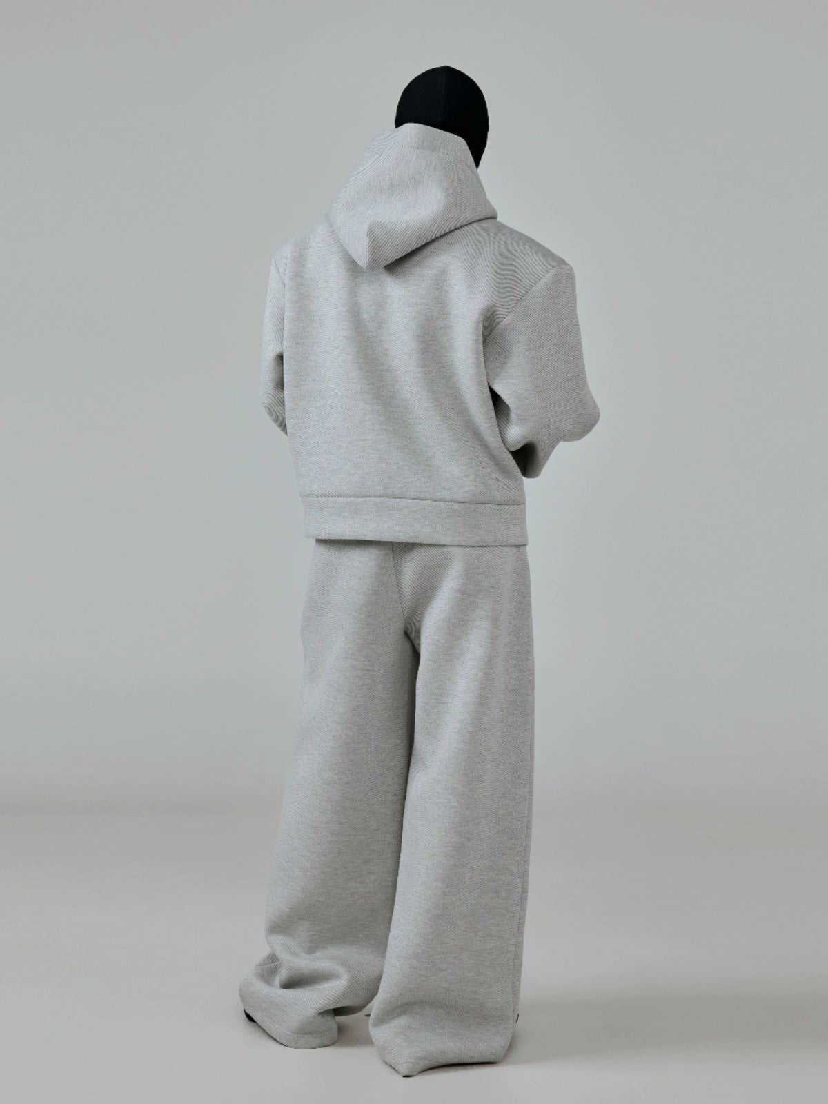 FRKM SCD Twill Air Cotton Hooded Sweatshirt Grey Zip Cardigan - THUNDER.