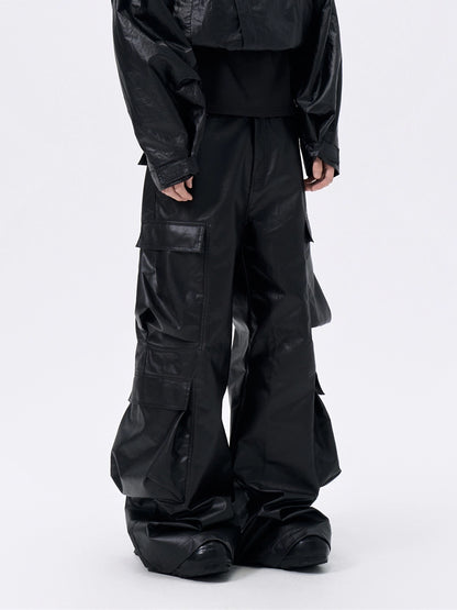FRKM SCD Multi-Pocket Wax-Coated Three-Dimensional Cargo Pants - TATUM.