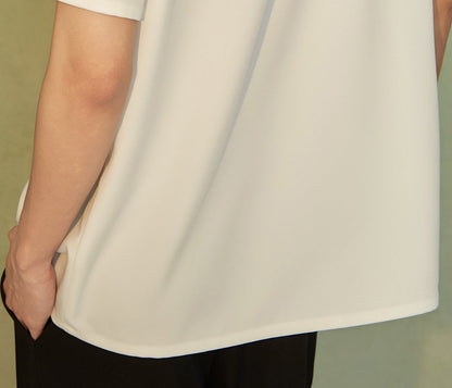 JIECHI  short-sleeved men's embroidered shirt - BASS.