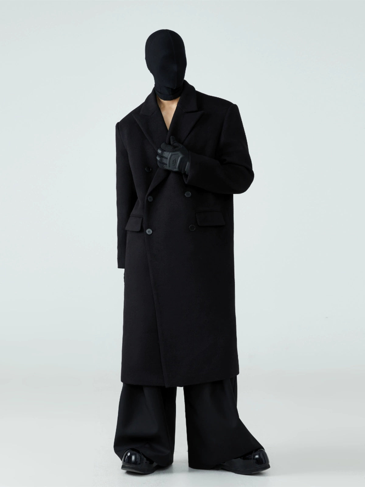 FRKM SCD Double Breasted Cashmere Thickened Wool Midi Jacket - NONNY.