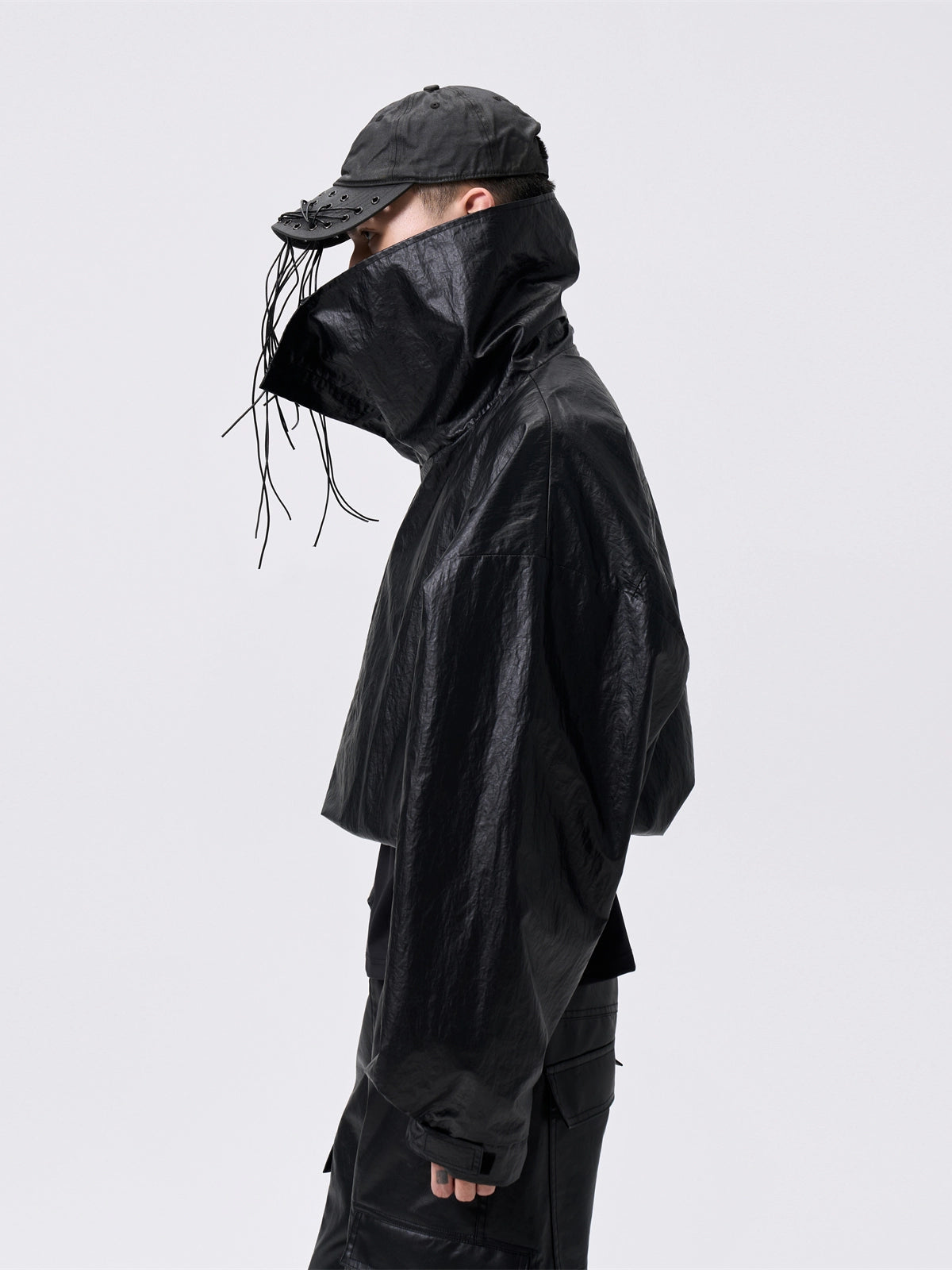 FRKM SCD stand-up collar drawstring jacket with windproof coating - CANDICE.