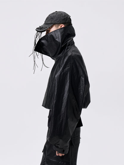 FRKM SCD stand-up collar drawstring jacket with windproof coating - CANDICE.